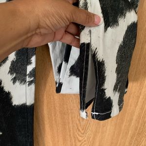 Weworewhat black and white jeans